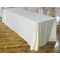 Atlas Commercial Products 90" x 156" Polyester Tablecloth, White PY-90x156-01 - alternate 2